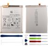 Duotipa Batteria sostitutiva EB-BA546ABY da 5000 mAh, compatibile con Samsung Galaxy A34/A54/A25/A35/A55 con kit di strumenti di riparazione
