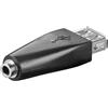 CABLEPELADO Adattatore USB Femmina a Jack 3,5 mm | USB 2.0 Tipo A a 3 Pin | Compatibile Con iPod Shuffle