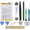OnlyTech - Kit di riparazione Batteria di ricambio BN56 Premium per Xiaomi Redmi 9A / 9C / 9AT / 10A / POCO M2 Pro - 5000mAh - Qualità originale con 10 strumenti e adesivi