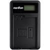Norifon EN-EL15 LCD USB Caricatore per Nikon 1 V1, D500, D600, D610 | Compatibile con Nikon D7000, D7100, D7200, D750, D800, D800E, D810, D810A