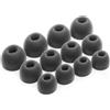 Okuli 12 x Gommini Auricolari in Silicone Ricambio per JBL Live Pro 2 Auricolari Cuffie in Nero