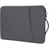 Chelory Custodia per laptop compatibile per notebook da 16 17 pollici Ultrabook Chromebook, 16-17 pollici HP Lenovo Asus Acer Dell Custodia protettiva antiurto Custodia per il trasporto, grigio scuro