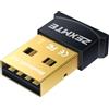 ZEXMTE Adattatore USB Bluetooth 5.0 - Bluetooth USB Dongle Ricevitore Trasferimento wireless Adattatore per PC portatile Supporto per Windows 10/8/7, Mouse e tastiera, Auricolare