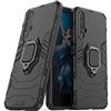 MaiJin LuluMain Compatibile con Huawei Nova5T Cover, Custodia Armor Anello Cavalletto (Funziona con Il Supporto Magnetico per Auto) Case Paraurti per Huawei Nova 5T, Honor 20, Honor 20S (Nero)