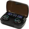 Bewinner Cuffie Bluetooth Stereo HiFi, Auricolari Bluetooth 5.1 con Microfono, Cuffie Wireless Sport In Ear, Custodia di Ricarica con LED Display, IP7 Impermeabili, 5 Ore di Riproduzionea, Controllo Tattile