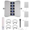 KKBSTR Ripetitore 4G 5G Ripetitore Segnale Cellulare, 5 Bande 800/900/1800/2100/2600MHz, Tre Antenne Interni