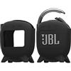 kwmobile Custodia Silicone Cassa Wireless Compatibile con JBL Clip 4 - Custodia Protettiva Mini Altoparlante Portatile nero