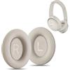 AHG Accessory House Global AHG QC45 - Cuscinetti auricolari di ricambio compatibili con cuffie Bose QuietComfort 45 / Bose QC45 con cancellazione del rumore (bianco fumé). Pelle proteica di alta qualità, schiuma spessa ad alta