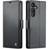 QLTYPRI Custodia a portafoglio per Samsung Galaxy S25 Plus, custodia a libro in pelle PU di alta qualità con blocco RFID, slot per carte di credito, cavalletto antiurto, custodia protettiva per