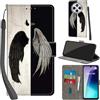 Haninsuze Cover per Xiaomi Redmi 14C / Poco C75 Custodia Cover Pelle Libro Portafoglio con Porta Carte Magnetica Protezione Antiurto Cuoio Flip Case Custodia, ala