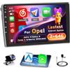 Inefala Android 15 Autoradio per Corse C D/Opel Astra H/Zafira B/Meriva 2006-2010 2 DIN (2+64GB)，9 Pollici Schermo con Wireless CarPlay Android Auto FM RDS GPS Bluetooth WiFi Comandi al Volante