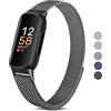 RFMZBD Cinturino Compatibile con Fitbit Inspire 3, Cinturino di Ricambio Magnetico Potente in Acciaio Inossidabile Cinturino per Fitbit Inspire 3 Donne e Uomini