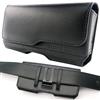 scozzi Fondina Porta Cellulare da Cintura Vera Pelle Custodia Supporto Telefono Universal compatibile con Samsung S23 S22 S21 S20 A54 A53 per iPhone 15 14 13 12 11 FE Plus Ultra Mini Lite Pro (Nero)