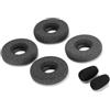 Ruimou 4 cuscinetti auricolari in schiuma con 2 coperture in spugna per microfono, compatibili con Plantronics C300 C310 C315 C320 C325 C3210 C3220 C3215