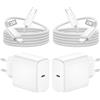 CHLANT 2Pack Caricatore USB C 45W Presa USB C Alimentatore Type C Caricabatterie Rapido Adattatore Spina con Cavo Usb C 2 Metri per Samsung Galaxy S25/S24/S23+/S23 Ultra/Note20/A56/A55/Z Fold 7, iPhone, iPad