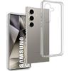 REY Cover in Gel TPU Trasparente per Samsung Galaxy S24, Ultra Sottile 0,33 mm, Morbido Flessibile, Custodia Silicone