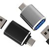 Kefiany Adattatore USB C OTG A USB-A (Set di 2) per iPhone 16 15 MacBook Compatibile Con Samsung Lettore Chiavetta USB Mouse Connettore Per Apple PC Tipo C Cavo Tablet Caricatore Portatile Convertitore Auto