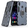 MaiJin Compatibile con Huawei P Smart+ Cover, Custodia Armor Anello Cavalletto (Funziona con Il Supporto Magnetico per Auto) Case Paraurti per Huawei P Smart Plus, Nova 3i (Blu Navy)