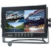Pardarsey 800480HD - Schermo LCD TFT da 9 per auto, 4 canali 4 pin, ingresso video, resistente agli urti, 12 V-24 V, 800480HD