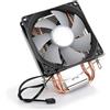 Sxhlseller Raffreddatore CPU, Ventola a Doppio Tubo di Calore 48CFM con Cuscinetto Idraulico per LGA 775 1150 1151 1155 1156 1200, per Am2 AM4 AM3 S-754 939 940 (Versione luminosa)