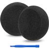 Linkidea Cuscinetti auricolari di ricambio per cuffie GRADO SR60, SR80, SR125, SR225, M1, cuscinetti auricolari (schiuma/nero)