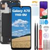 YHX-OU Nero + Telaio incell Schermo per Samsung Galaxy A70 SM-A705FN SM-A705YN LCD Display Touch Screen Digitizer Ricambio Assembly con Utensili Inclusi E A70 Vetro temperato