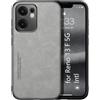 Kepuch Silklike Cover per Oppo Reno 13 F 5G Intl - Custodia Case Piastra Metallica Incorporata - Grigio