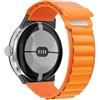 FiiMoo Nylon Cinturino Compatibile con Google Pixel Watch 4 41mm/3 41mm/Pixel Watch 2/1, Ricambio Cinturino, Chiusura Magnetica, Cinturini di Ricambio Regolabile-Arancione