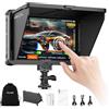 VILTROX DC-L1 Monitor da Campo per Fotocamera Touchscreen Esterno Camera Monitor 600Nit 7 Pollici 1280x800 IPS 4K HDMI 3D LUT con Batteria Parasole per Sony Canon Nikon Fuji DSLR