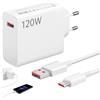 Seefey Caricabatterie da 120 W per Xiaomi, caricatore ultra veloce, bianco caricatore di ricarica USB C per Xiaomi 14T Pro/13 Lite/13/12T Redmi Note 14/11S/11/12Pro/POCO X6/X4 GT Pad 6 5