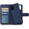 MyGadget Cover per Samsung Galaxy S20 Plus - Custodia Libretto Magnetica - Custodia Portafoglio Flip Wallet Case Porta Carte Similpelle PU Removibile Blu Scuro