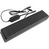 Ejoyous Soundbar per Dispositivi TV, Altoparlanti USB per PC, Altoparlanti TV con Cavo, Carillon Stereo Cablati, Cassa Audio, per Desktop, Laptop, Tablet, Ingresso da 3,5 Mm (BLACK)