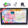 Motorsi Autoradio per Fiat Bravo 2008-2013 con Wireless Carplay Android Auto, 2GB+ 64GB Bluetooth GPS Navigation WiFi FM/RDS Radio SWC EQ DSP Canbus+Telecamera Posteriore