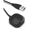Sinoacc 100cm USB A Caricatore Compatibile con Sense/Sense 2/Versa 3/Versa 4 Smartwatch Ricambio Ricarica Rapida per Sense/Sense 2/Versa 3/Versa 4