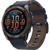 TOPsic Pelle Cinturino per Garmin Fenix 7X, 26mm QuickFit in Pelle Cinturino per Fenix 8 51mm/Fenix7X Pro/7X Solar/7X Pro Solar/6X/6X Pro/6X Solar/3/3 HR/Tactix 7 AMOLED/Tactix 7 Pro/Epix Pro 51mm/Enduro