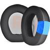 INF 1 paio di cuscinetti auricolari per JBL Quantum 800/Q800, cuscinetti auricolari per cuffie, cuscinetti auricolari di ricambio in ecopelle e memory foam, nero