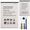 E-yiiviil Batteria di ricambio AK-S3 compatibile con Emporia Smart 3 Mobile Phone Smartphone Seniors con strumenti