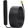Eightwood DAB + DAB Antenna SMA Adattatore Antenna autoradio per parabrezza con montaggio in vetro con spina SMA Antenna da 300 cm per Blaupunkt Pioneer Clarion Alpine ecc.