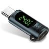 Duttek Adattatore USB C per display digitale, 80 Gbps, 240 W, adattatore di prolunga USB C maschio a femmina, compatibile con Thunderbolt 5, iPhone 15/16, MacBook, iPad