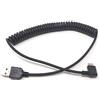 SYSTEM-S - Cavo a Spirale da USB C 3.1 a USB A, 50-100 cm