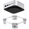 STFALI Supporto per Mac mini M4/M4 Pro, Meccanismo di commutazione dal design pratico per una migliore ventilazione e dissipazione del calore, in lega di alluminio