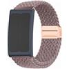 GIOPUEY Cinturini Magnetica Compatibile con Amazfit Helio Strap, Cinturino in Morbido Nylon Intrecciato [Unisex] [Traspirante] - Purple
