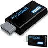 Powice Adattatore Wii HDMI, adattatore Wii HDMI, adattatore per Wii a TV, 720/1080P, Wii a HDMI, adattatore per proiettore Wii (nero)