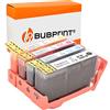Bubprint 4 Cartucce d'inchiostro compatibili per HP 364 XL 364XL per DeskJet 3070A 3520 OfficeJet 4620 4622 PhotoSmart 5510 5520 5524 6510 6520 7510 7520 B109-a B110 B110a C310a Nero