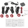 Yctze Sensor Aparcamiento Coche - 5 Mm Sensore Di Backup Integrato Kit Allarme Retromarcia Assistenza Con Kit Ausiliario Cicalino Audio(Bianca)