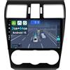 KeiDilie CADLEY 9" [2+64G] Android 15 2 Din Autoradio per Subaru Forester/XV/WRX 2013-2018-[Integrato Wireless CarPlay | Android auto | Mirror Link | GPS Sat Nav | Bluetooth 5.0 | WiFi | 4G | SWC]+CAM Incluso