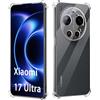 GIOPUEY Cover Compatibile con Xiaomi 17 Ultra, TPU Ultrasottile HD Case, Protezione del Cuscino d'Aria - Trasparente