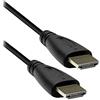 OcioDual Cavo 2m HDTV V1.4 Audio Video 4K Full HD 3D Nero per PC Laptop Schermo Proiettore TV Cable Connettori Placcato Oro