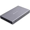 Cable Matters Case Esterno SSD in Alluminio con USB 3.1 Gen 2 Fino a 10Gbps - Compatibile con Porte USB-C, Thunderbolt 3, Windows e Mac - Nero