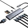 HUBFINDER Hub USB C, adattatore 9 in 1 PowerExpand+, con HDMI 4K, potenza di erogazione 100W, 3 porte 3.0, lettori di schede SD/microSD, jack per cuffie da 3.5 mm per tutti i MacBook Pro/Air e iPad, XPS, ecc